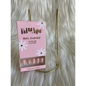 Red Aspen Nail Dashes- Pink Floral Cami